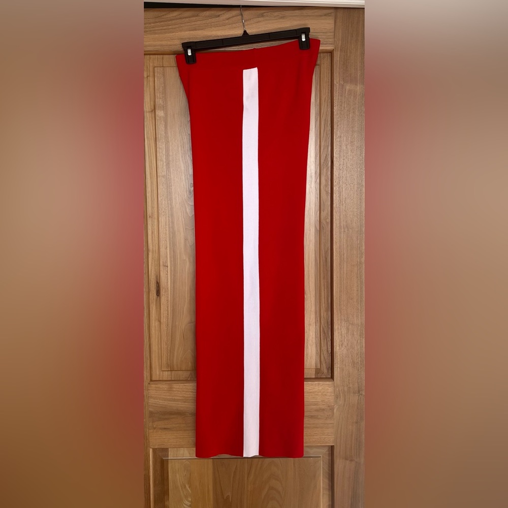 Rare EUC MARLED x OLIVIA CULPO Fashion Track Pants Size L In On Trend Red/ - Picture 6 of 14